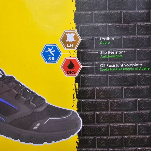 Women's Size: 9 1/2 Leather Soft Toe Shoes . Oil & Slip Resistant-Work & Safety - Picture 10 of 11